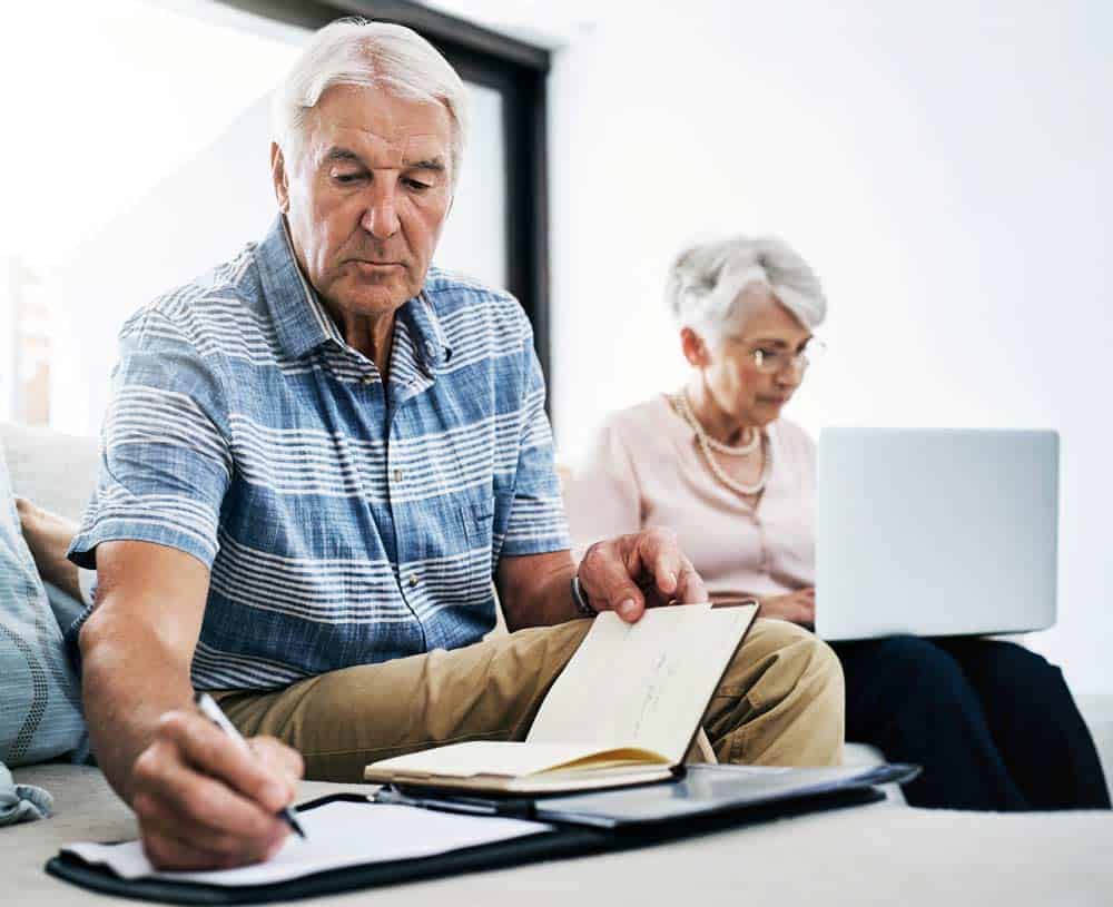 elderly couple